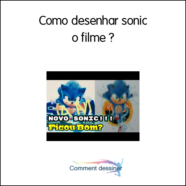 Como desenhar sonic o filme